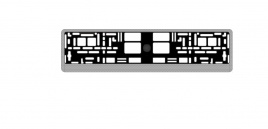 Рамка под номерной знак "карбон (светлый)" AVS RN-05