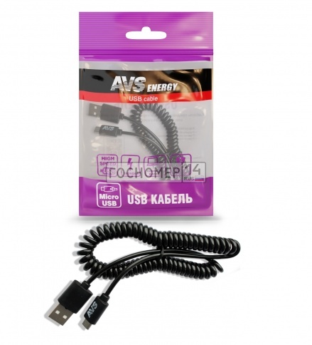 Кабель AVS micro USB(2м, витой) MR-32 фото 1