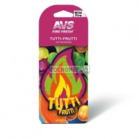 Ароматизатор AVS AFP-012 Fire Fresh (аром. Tutti-frutti/Тутти-Фрутти) (бумажные) фото 1