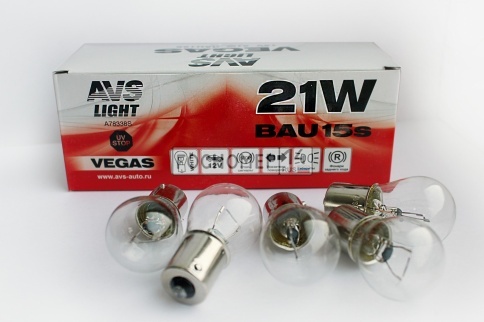 Лампа AVS Vegas 12V. 21W(BAU15S)BOX(10 шт.) смещ.штифт фото 1
