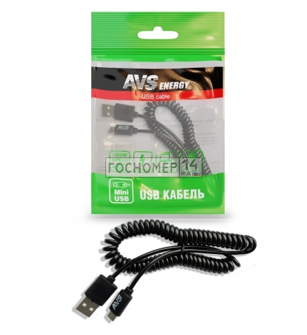 Кабель AVS mini USB (2м, витой) MN-32 фото 1